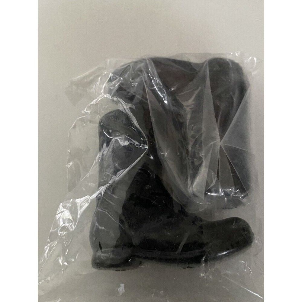 Vintage 2 In Black Porcelain Doll Boots by Dolls & Supplies in Original Bag - Picture 2 of 13